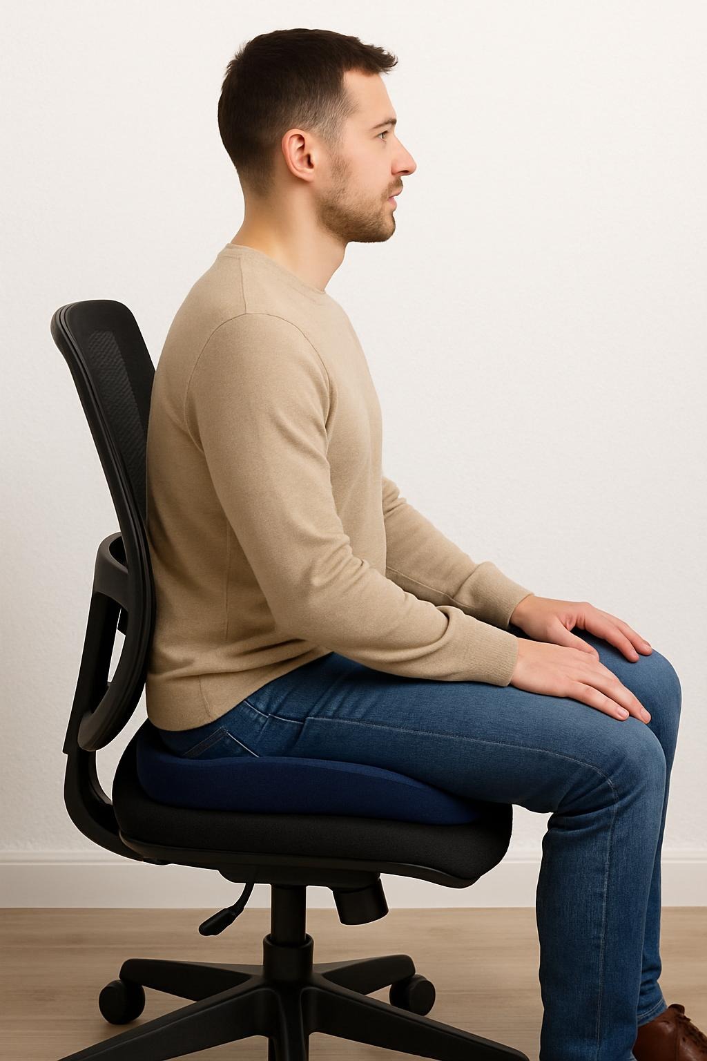 Mauvaise posture assise au bureau